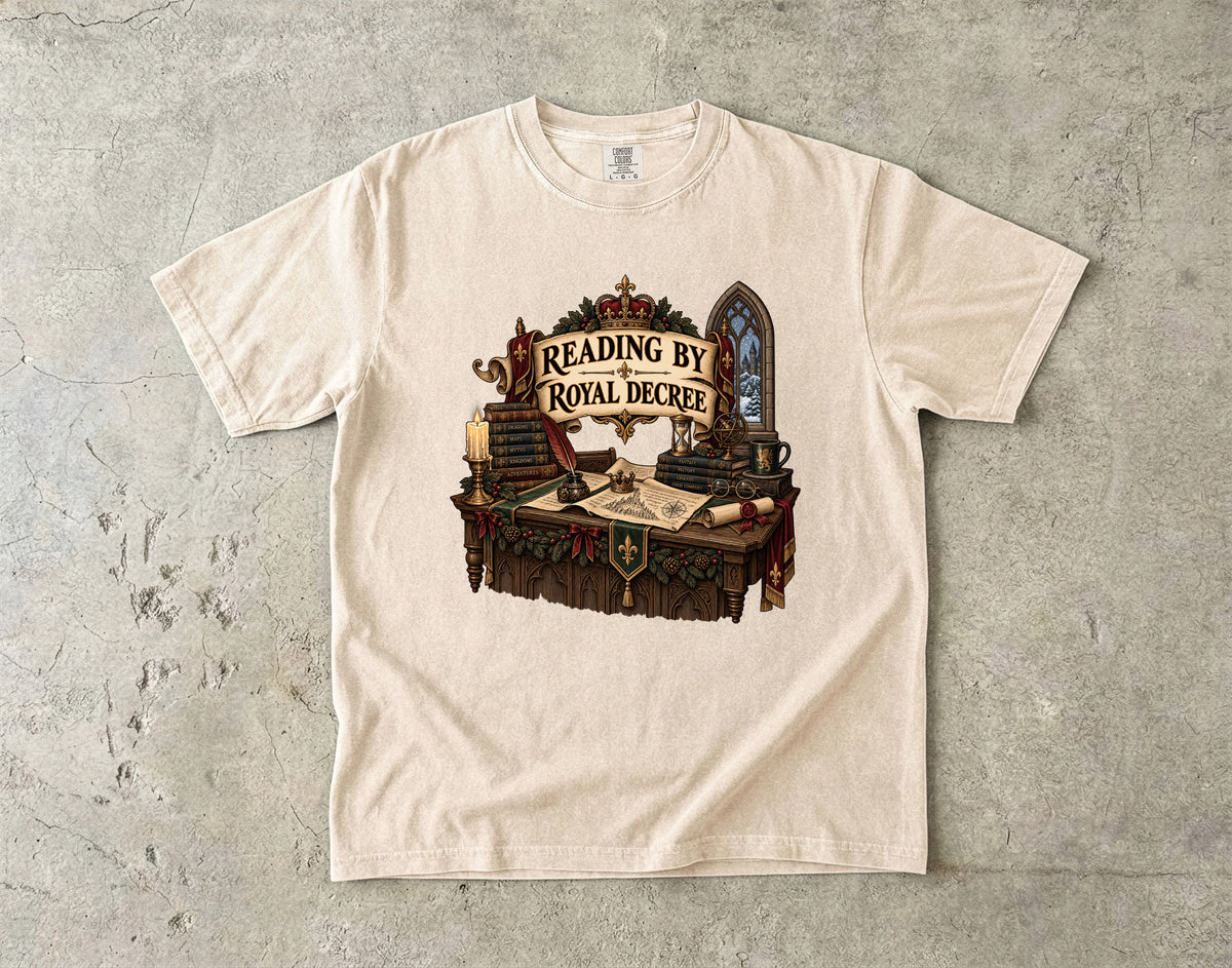 Reading by Royal Decree Romantasy Reader T-Shirt