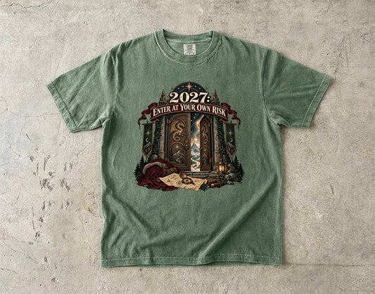 2027: Enter at Your Own Risk Romantasy Reader T-Shirt