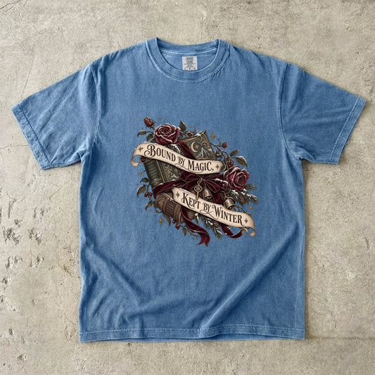 Bound by Magic, Kept by Winter Romantasy Reader T-Shirt