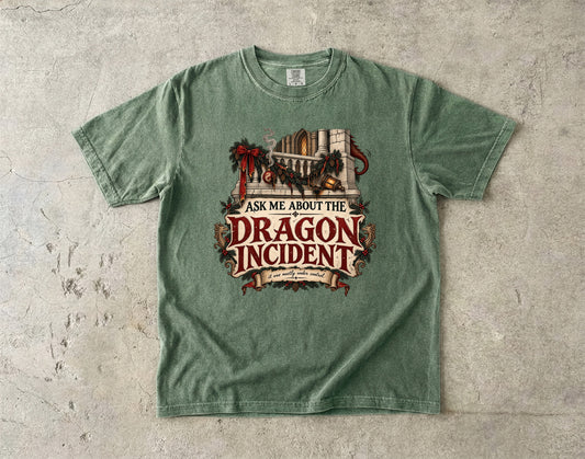 Ask Me About the Dragon Incident Romantasy Reader T-Shirt