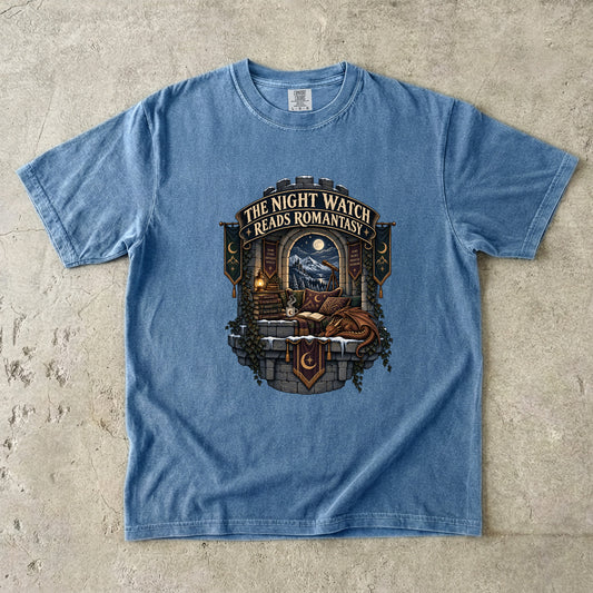 The Night Watch Reads Romantasy Reader T-Shirt