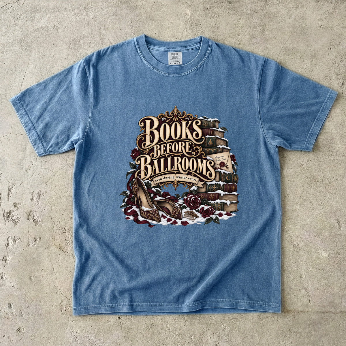 Books Before Ballrooms Romantasy Reader T-Shirt