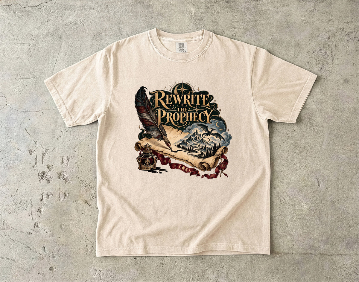 Rewrite the Prophecy Romantasy Reader T-Shirt