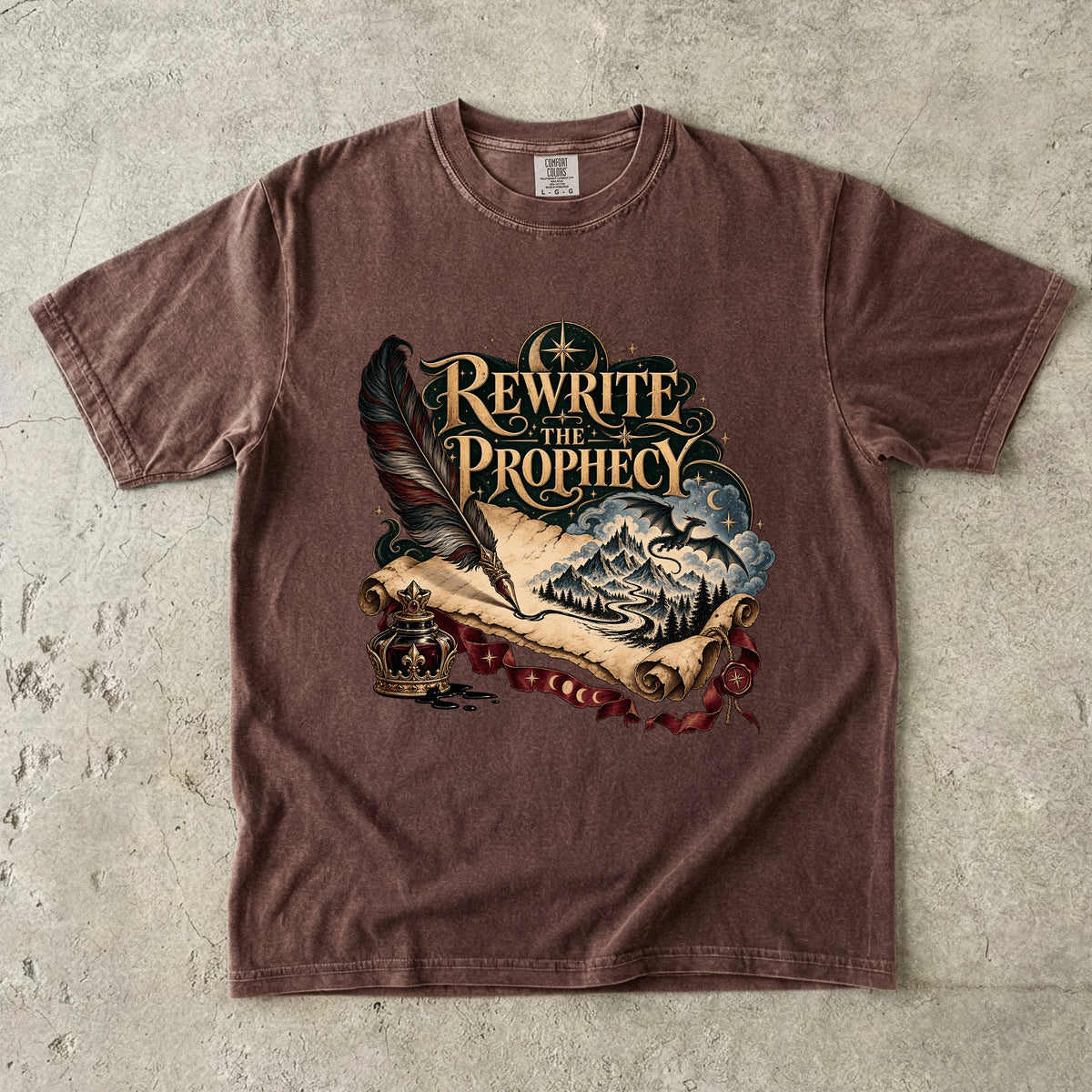 Rewrite the Prophecy Romantasy Reader T-Shirt