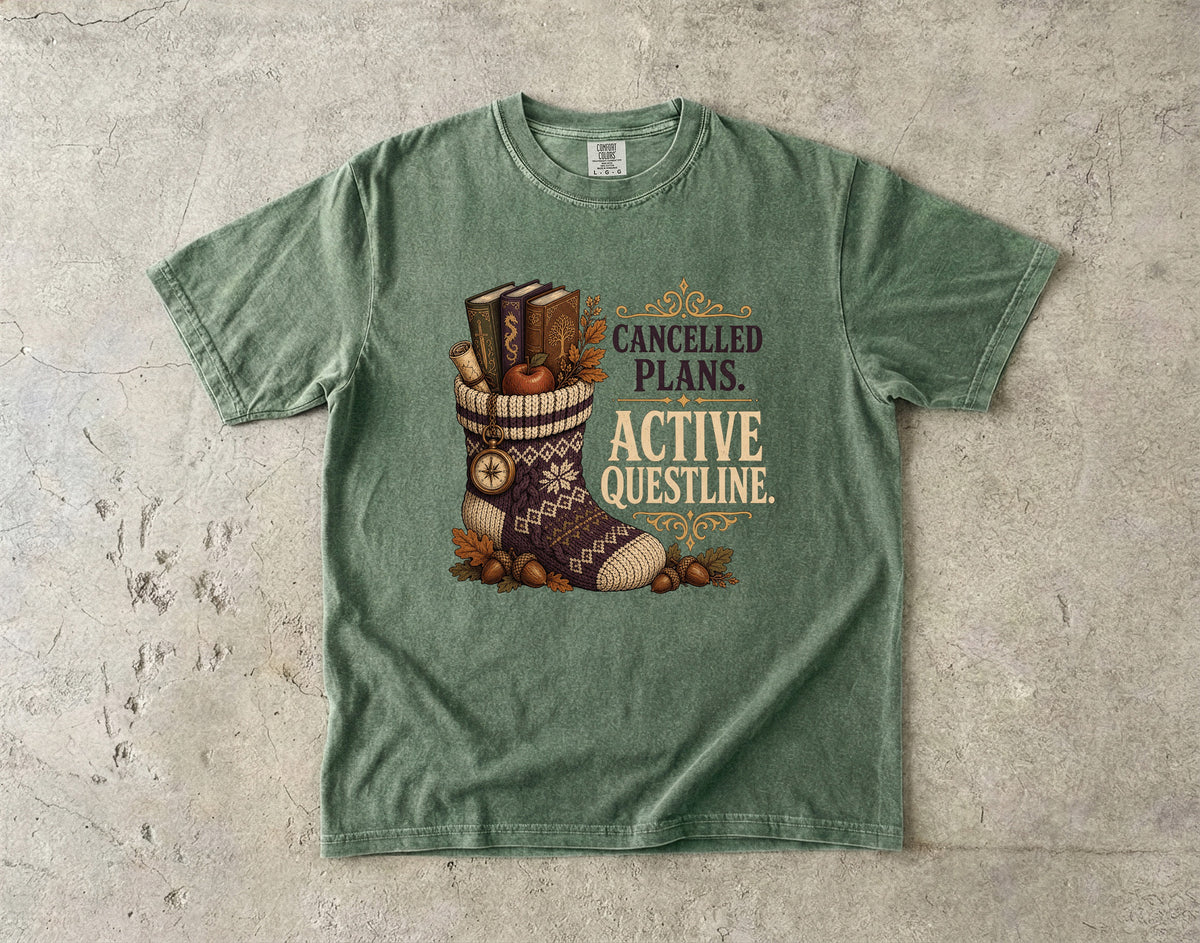 Cancelled Plans, Active Questline Romantasy Reader T-Shirt