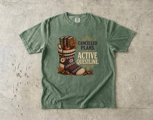 Cancelled Plans, Active Questline Romantasy Reader T-Shirt