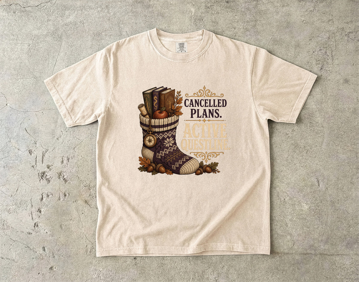 Cancelled Plans, Active Questline Romantasy Reader T-Shirt