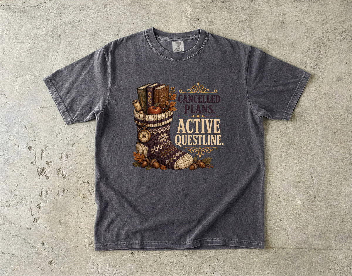 Cancelled Plans, Active Questline Romantasy Reader T-Shirt
