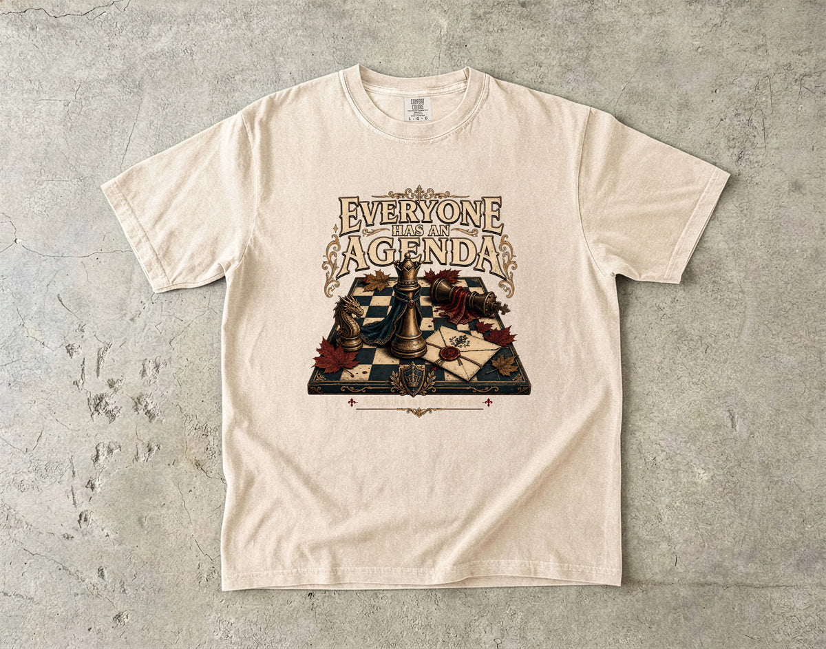 Everyone Has an Agenda Romantasy Reader T-Shirt