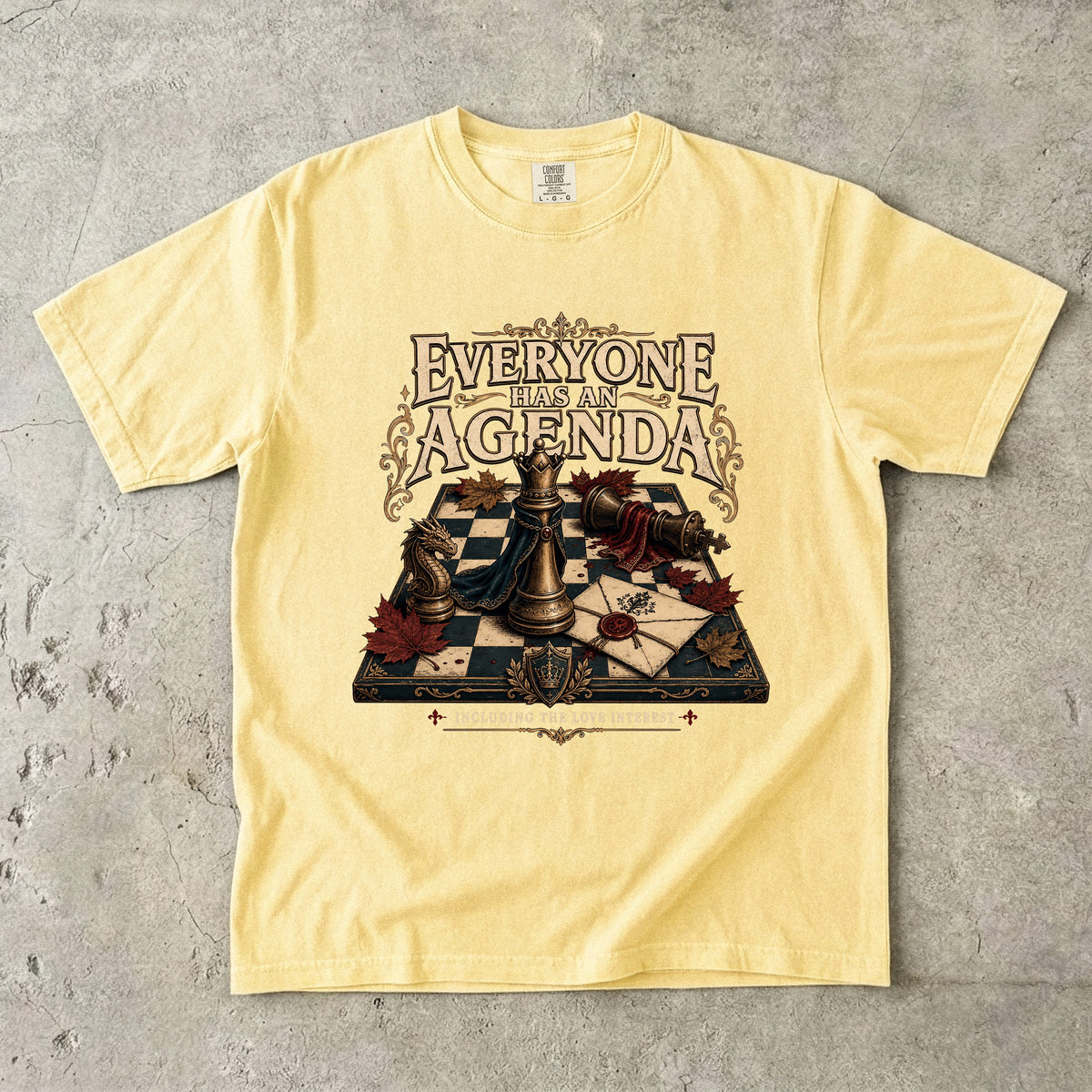 Everyone Has an Agenda Romantasy Reader T-Shirt