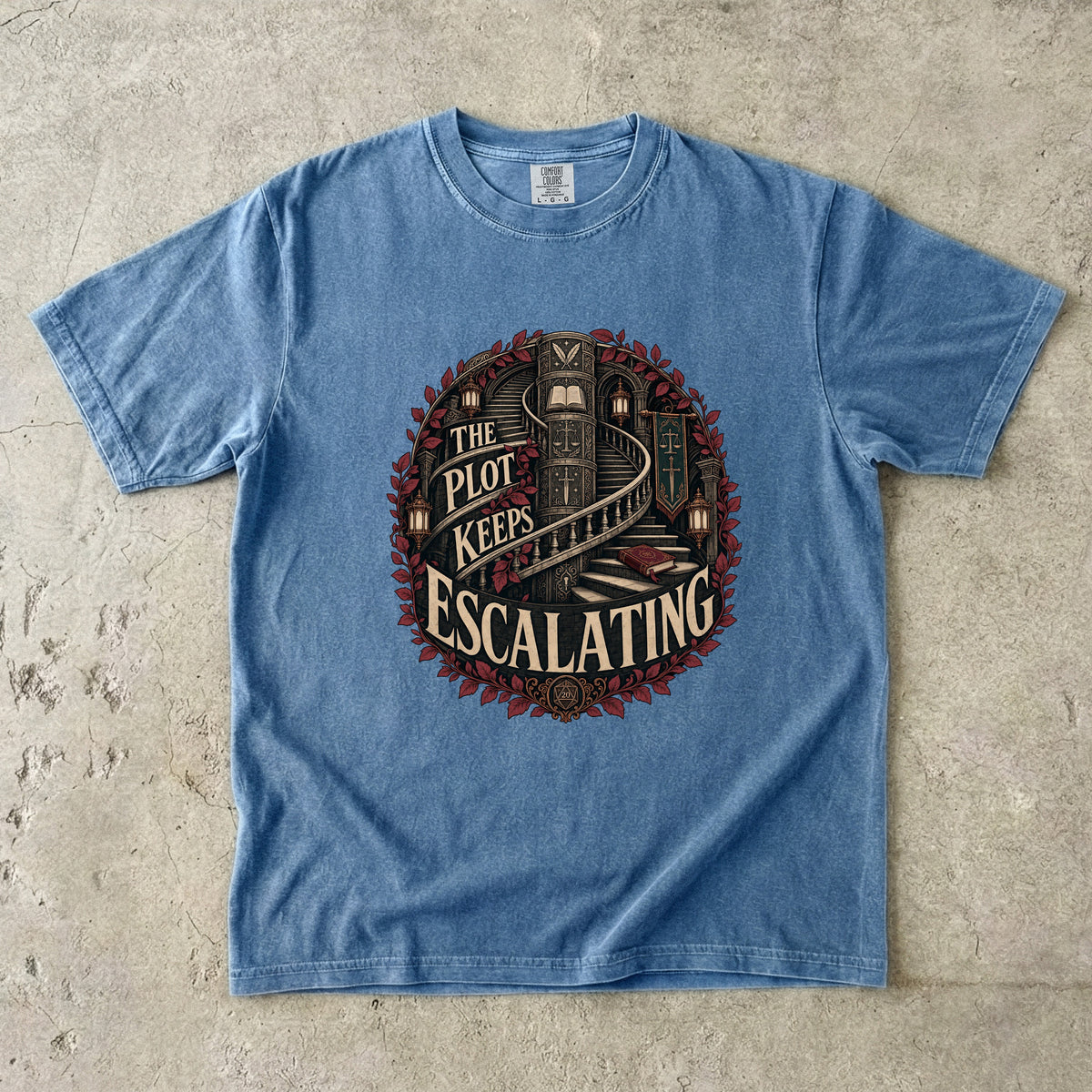 The Plot Keeps Escalating Romantasy Reader T-Shirt