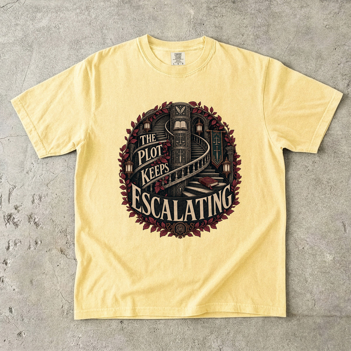 The Plot Keeps Escalating Romantasy Reader T-Shirt