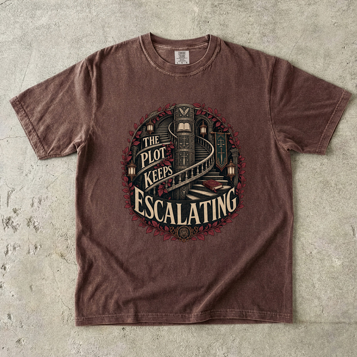 The Plot Keeps Escalating Romantasy Reader T-Shirt