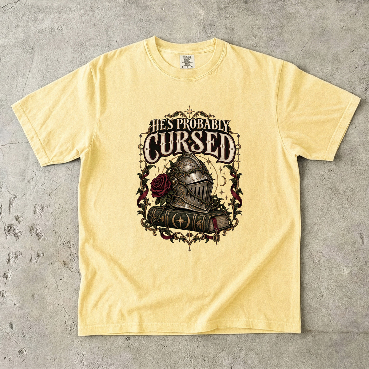 He’s Probably Cursed Romantasy Reader T-Shirt