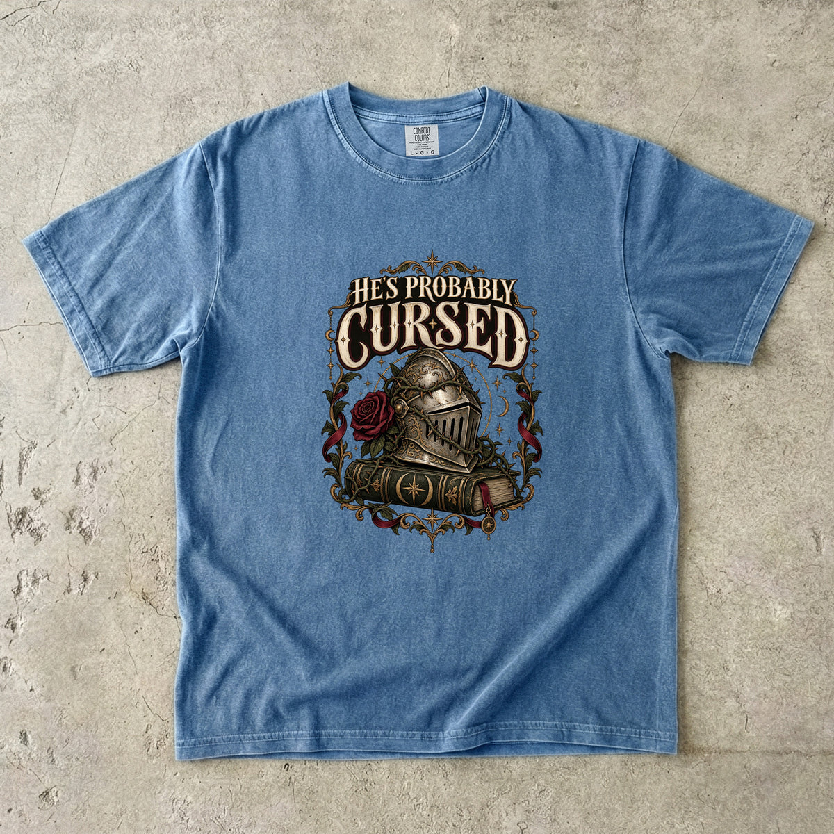 He’s Probably Cursed Romantasy Reader T-Shirt