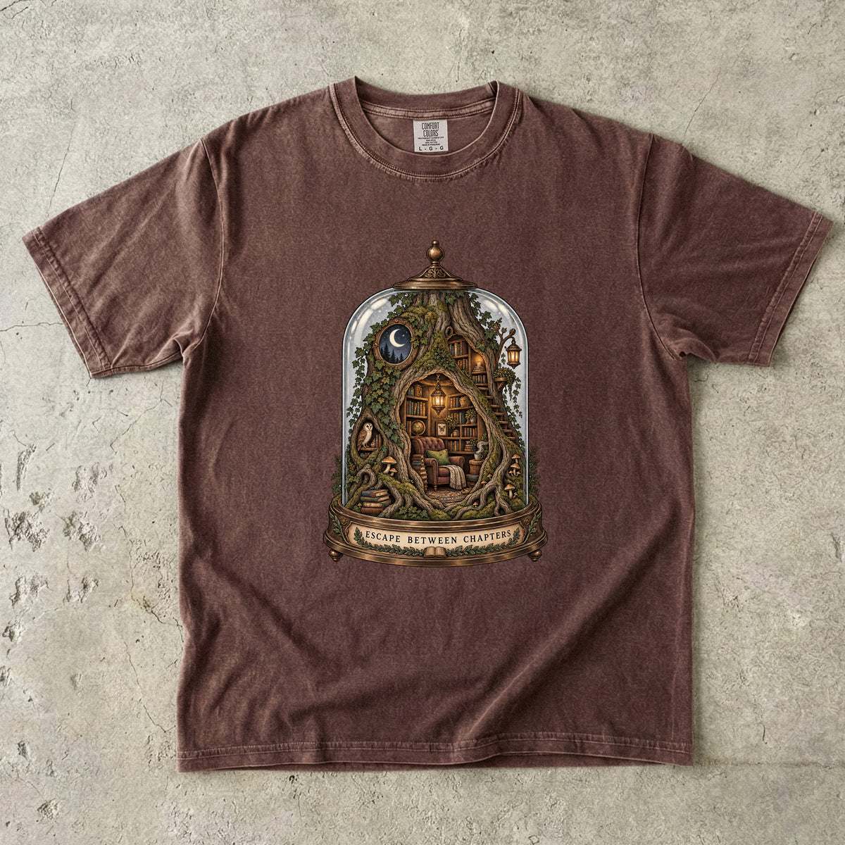 Escape Between Chapters Romantasy Reader T-Shirt