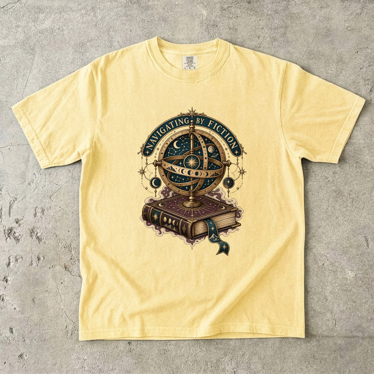 Navigating by Fiction Romantasy Reader T-Shirt