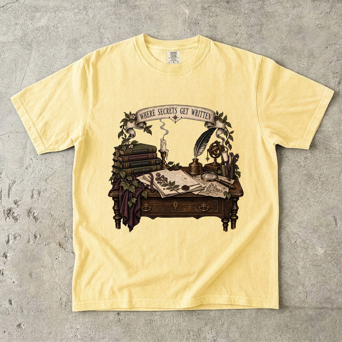Where Secrets Get Written Romantasy Reader T-Shirt