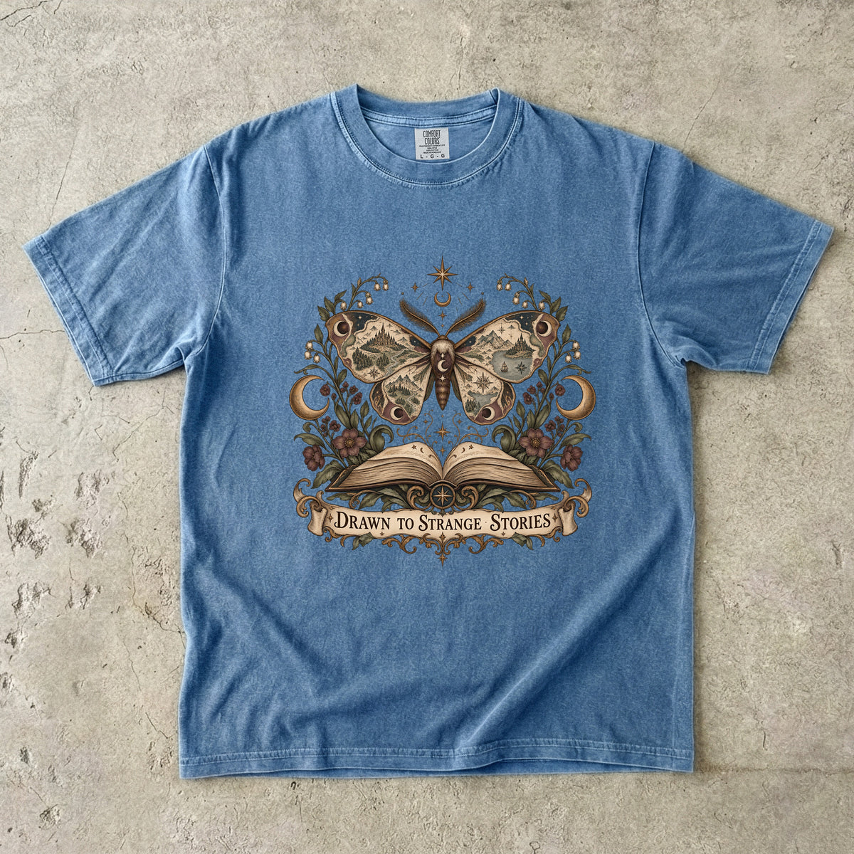 Drawn to Strange Stories Romantasy Reader T-Shirt