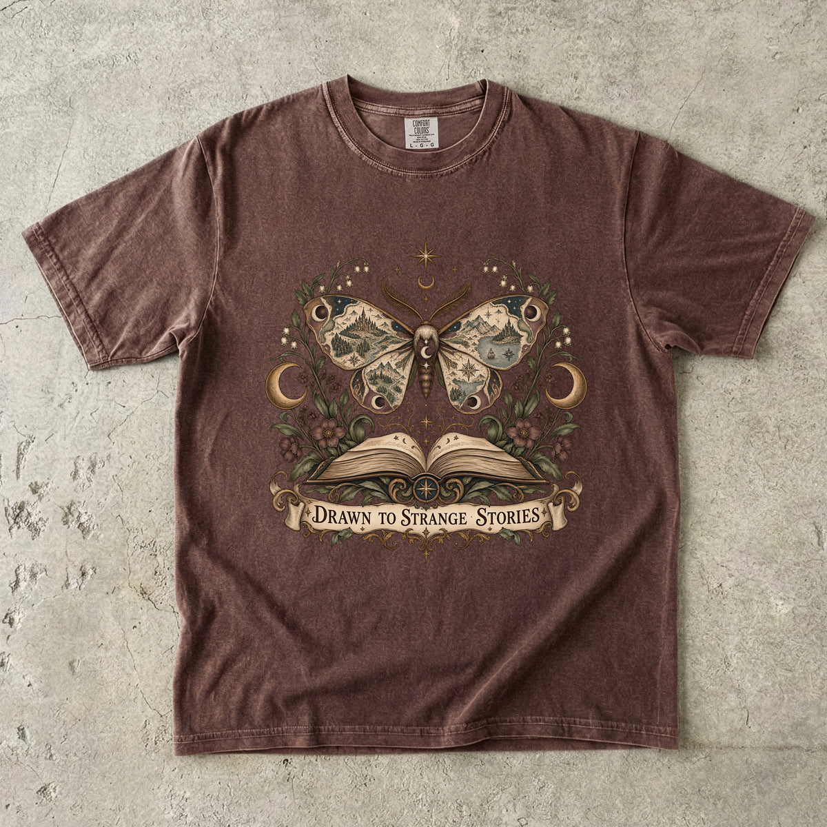 Drawn to Strange Stories Romantasy Reader T-Shirt