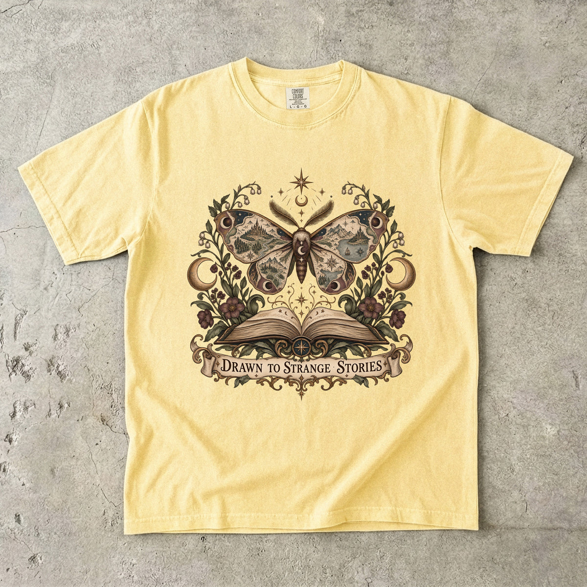 Drawn to Strange Stories Romantasy Reader T-Shirt