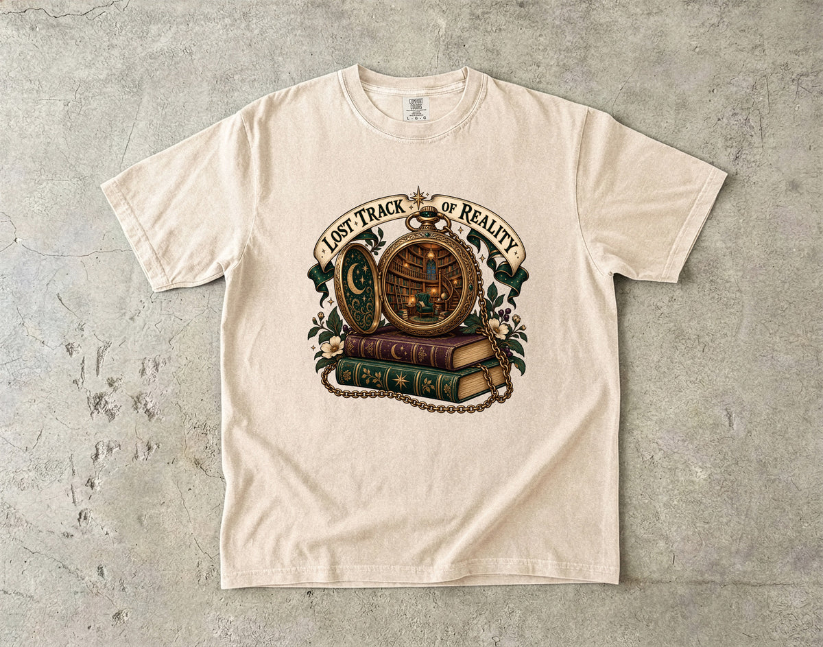 Lost Track of Reality Romantasy Reader T-Shirt
