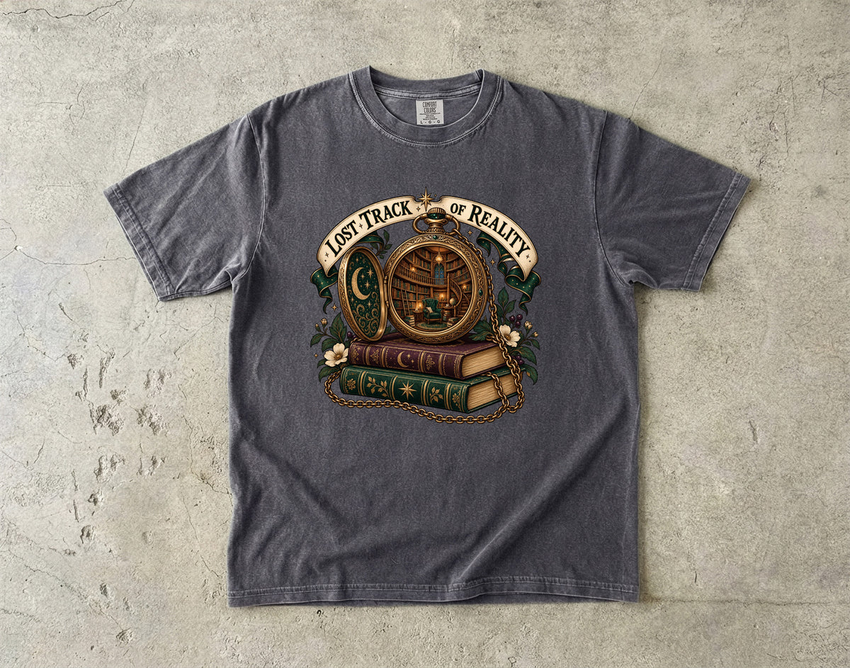 Lost Track of Reality Romantasy Reader T-Shirt