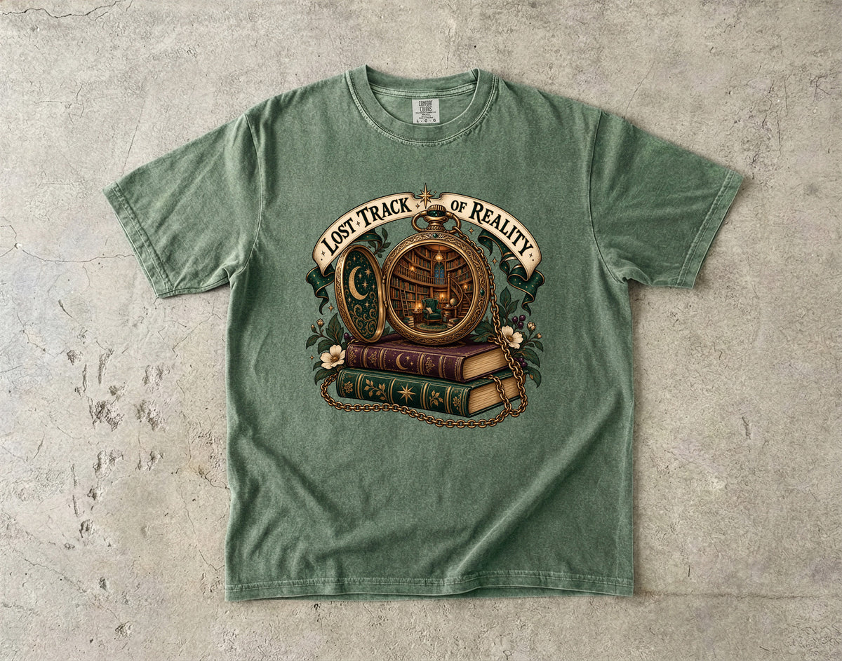 Lost Track of Reality Romantasy Reader T-Shirt