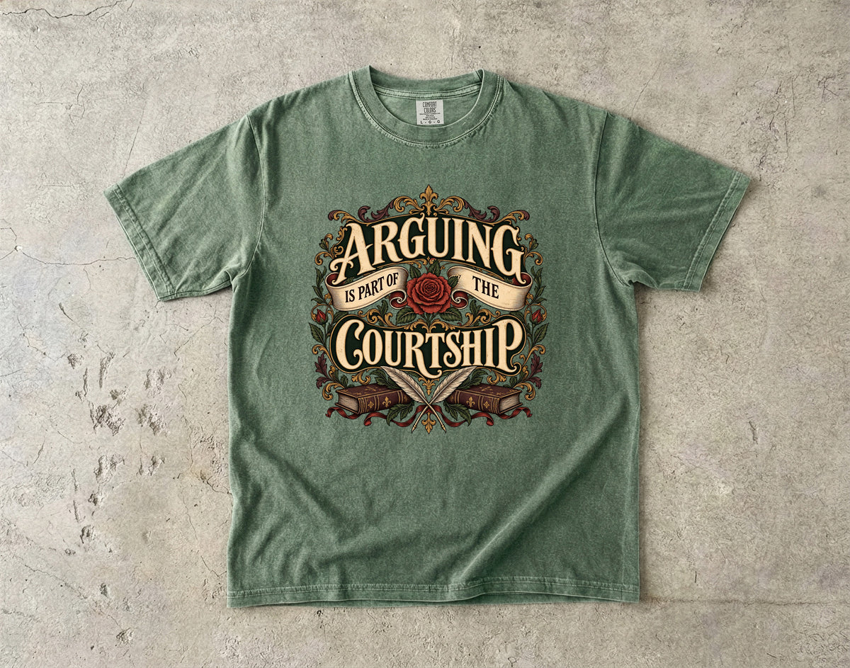 Arguing Is Part of the Courtship Romantasy Reader T-Shirt