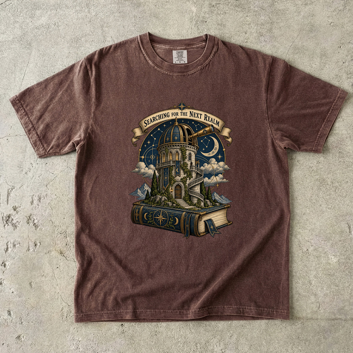 Searching for the Next Realm Romantasy Reader T-Shirt