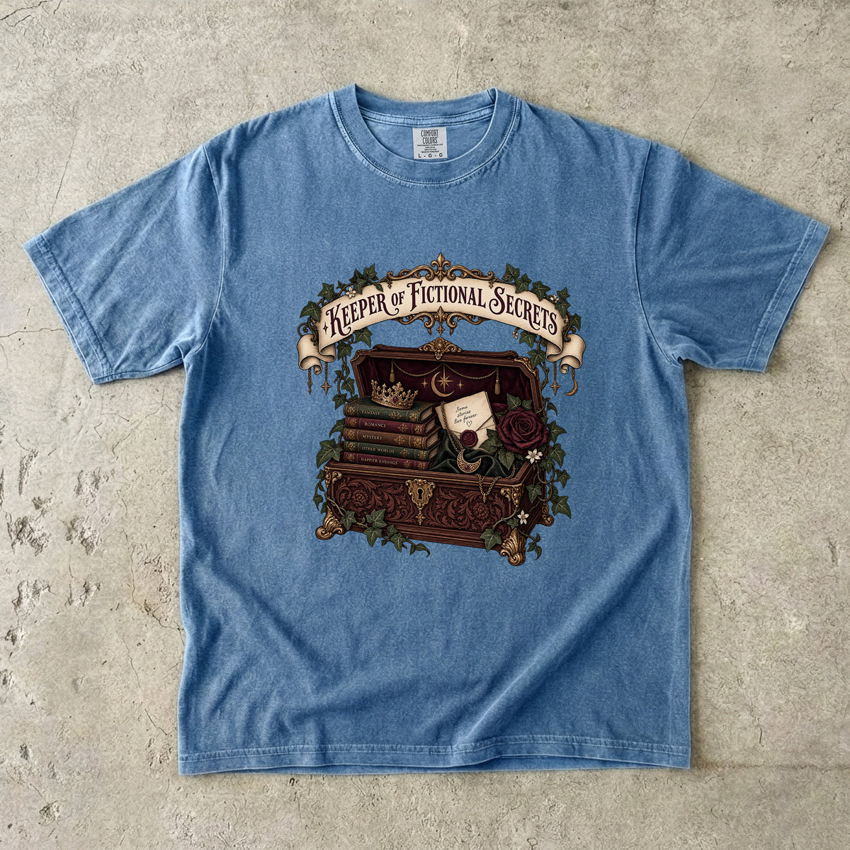 Keeper of Fictional Secrets Romantasy Reader T-Shirt