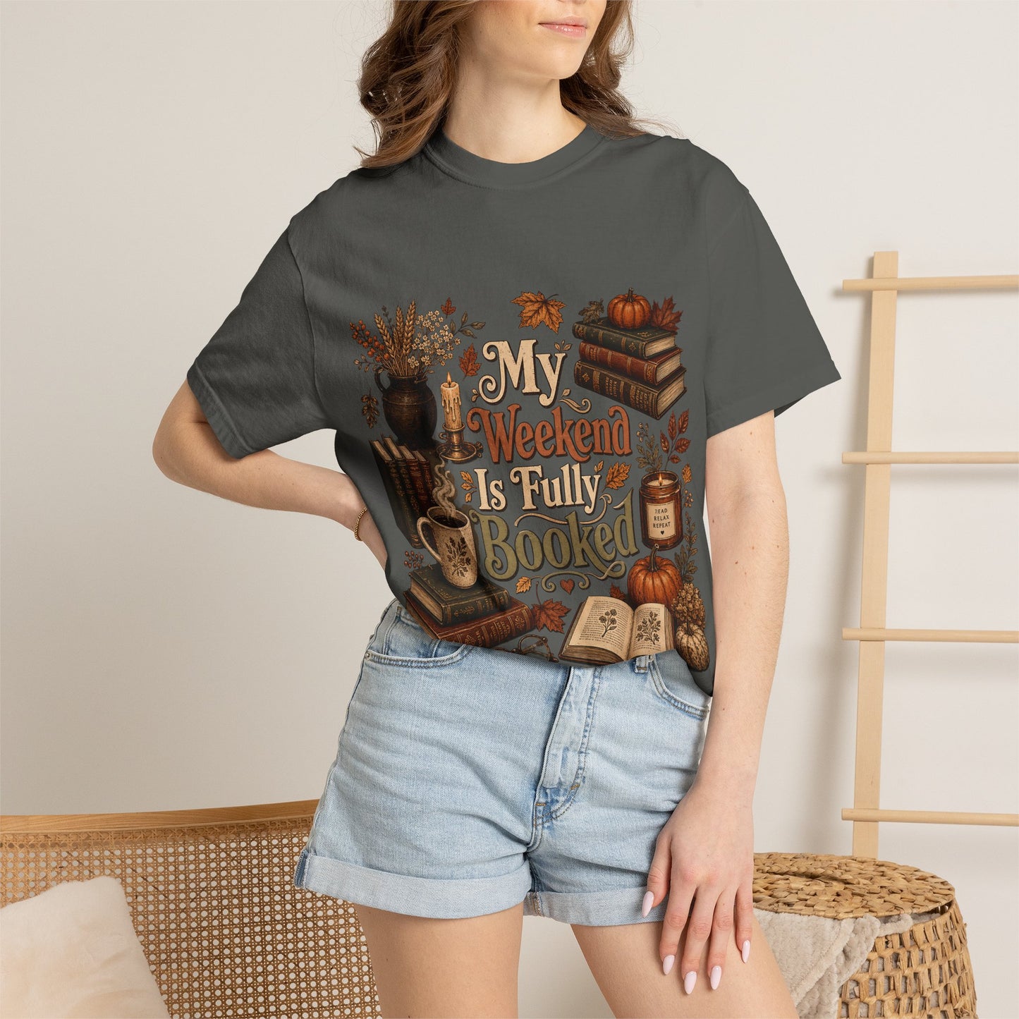 Fall Weekend Fully Booked Romantasy Reader T-Shirt