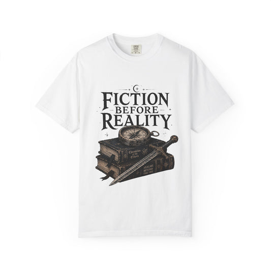 Fiction Before Reality Romantasy Reader T-Shirt
