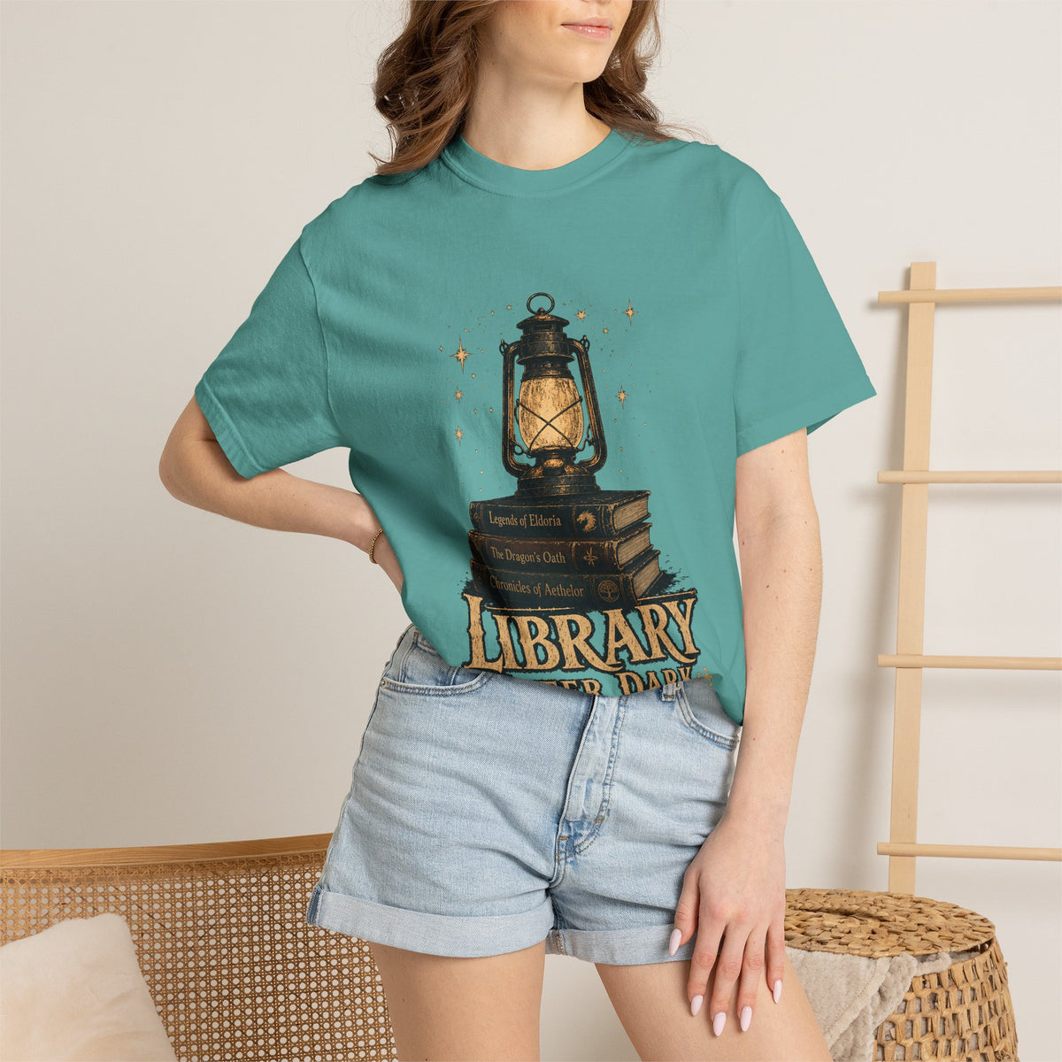 Library After Dark Romantasy Reader T-Shirt