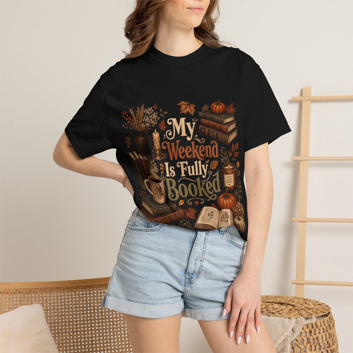 Fall Weekend Fully Booked Romantasy Reader T-Shirt