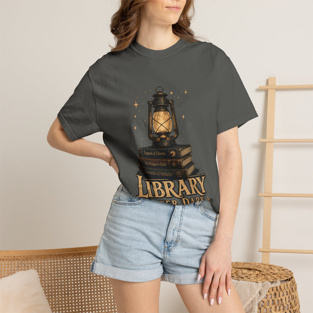 Library After Dark Romantasy Reader T-Shirt